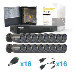 KIT EPCOM 16 CAMARAS 900TVL