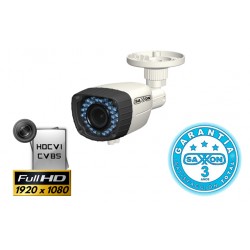 SAXXON BVF21083C - CAMARA BULLET HIBRIDA VARIFOCAL / HDCVI 1080P / 2 MP / ANALOGA / LENTE 2.8 A 12MM / IR30M / IP66