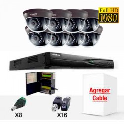 KIT EPCOM 8 CAMARAS  TURBO HD(TVI) 8 Bullets